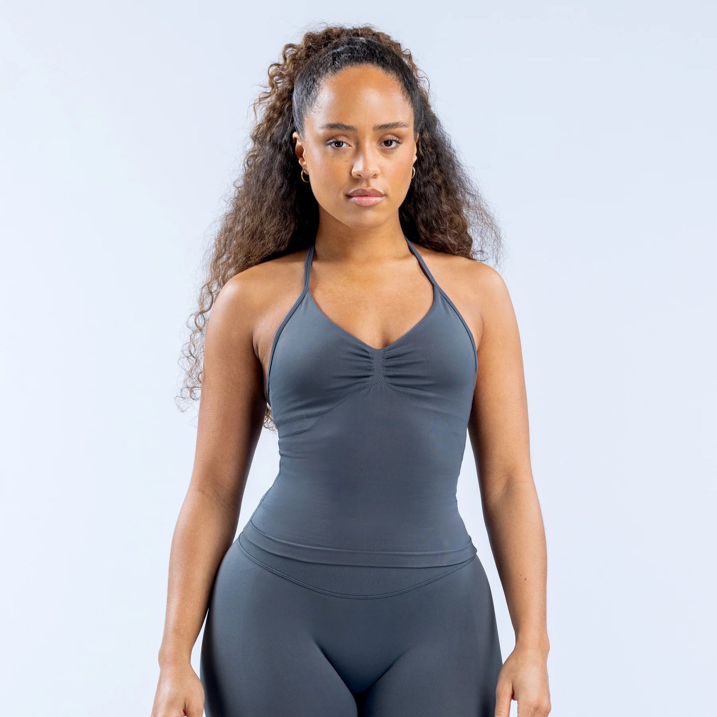 High-Elastic Halterneck Sports Bra