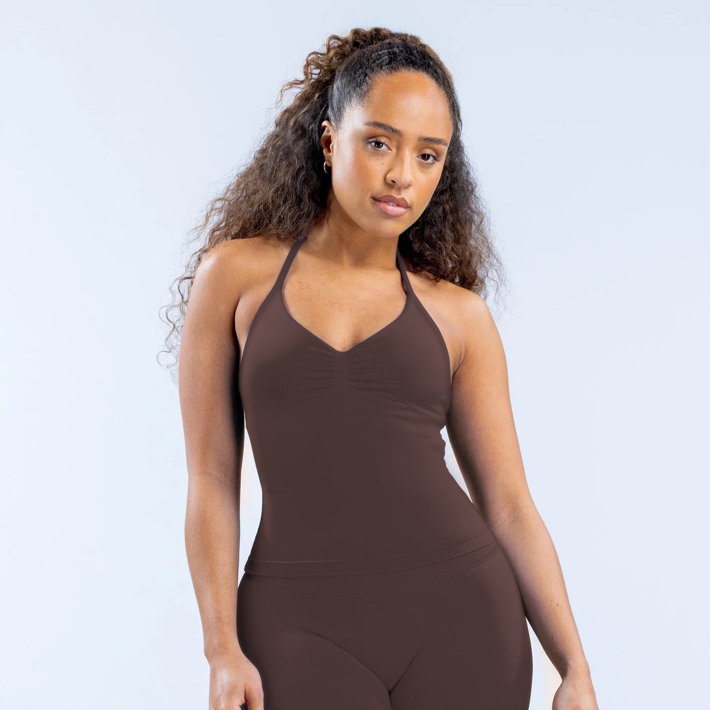 High-Elastic Halterneck Sports Bra
