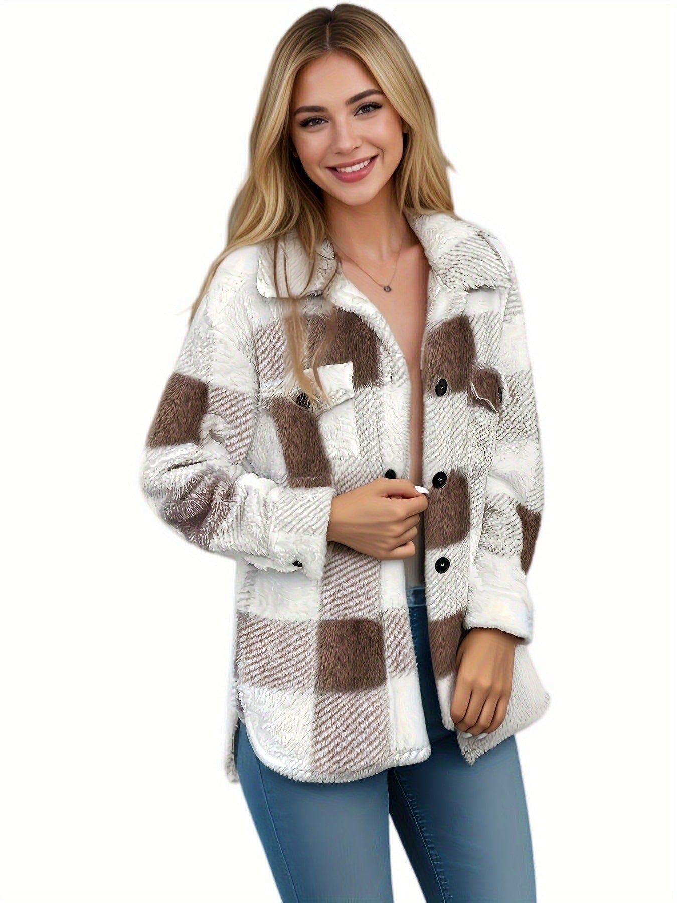 High Elastic Plush Winter Jacket