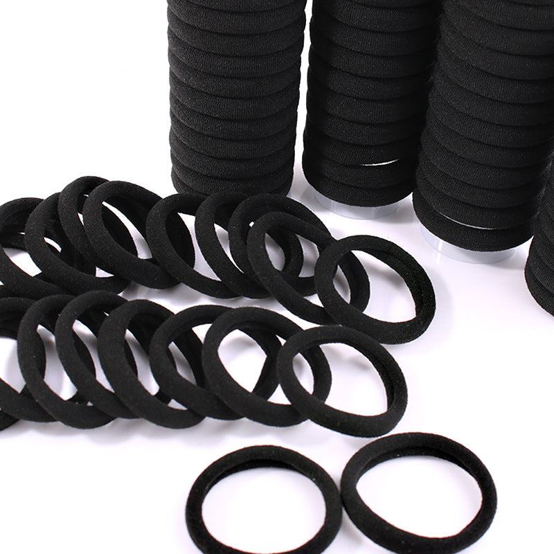 High Elastic Thick Payertail Black Hair Rope