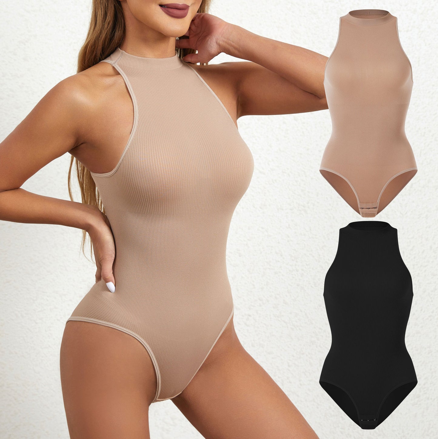 High Elastic Waist Shaping Bodysuit