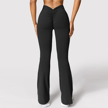 High Elastic Yoga Pants Quick Dry Breathable Flared Leggings