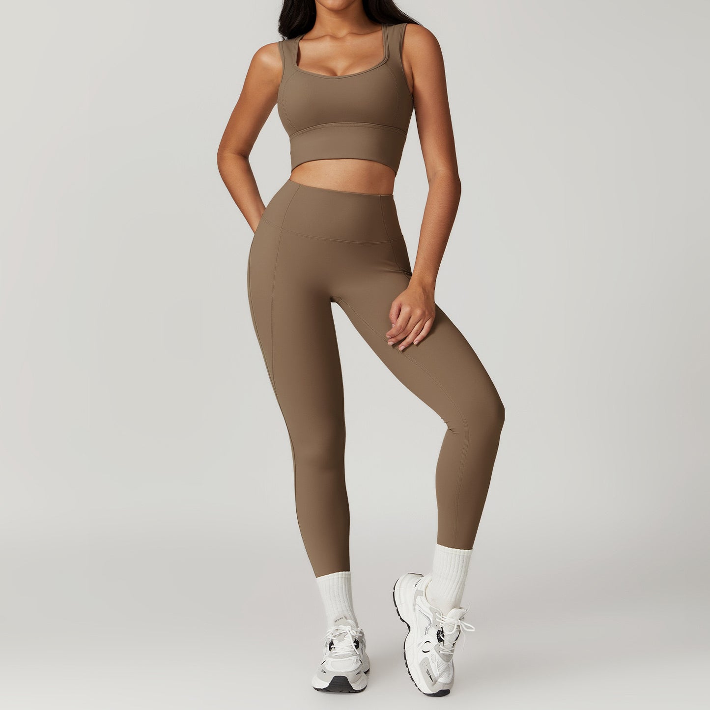 High Elastic Yoga Running Sports Suit Set