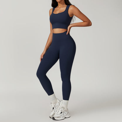 High Elastic Yoga Running Sports Suit Set