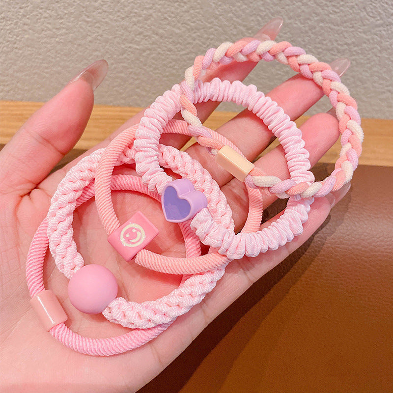 High elasticity colorful large loop children's elastic band