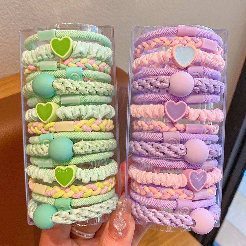 High elasticity colorful large loop children's elastic band