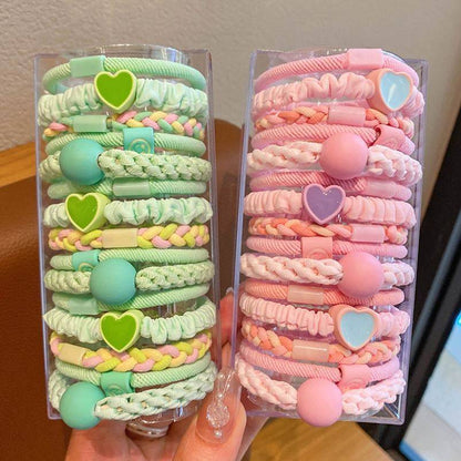 High elasticity colorful large loop children's elastic band