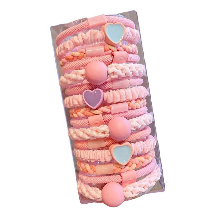 High elasticity colorful large loop children's elastic band