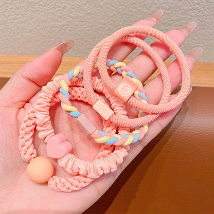 High elasticity colorful large loop children's elastic band