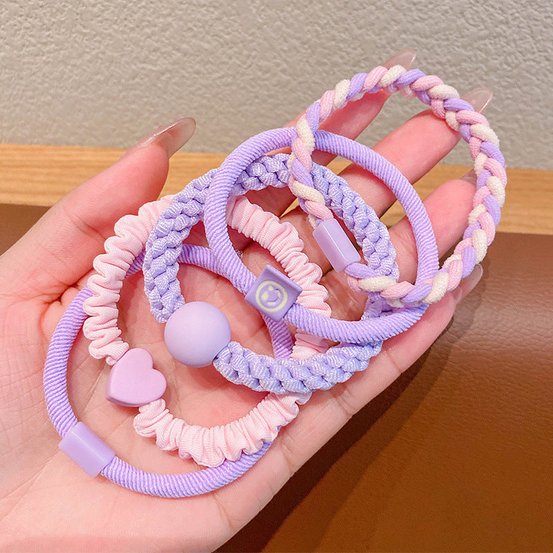 High elasticity colorful large loop children's elastic band