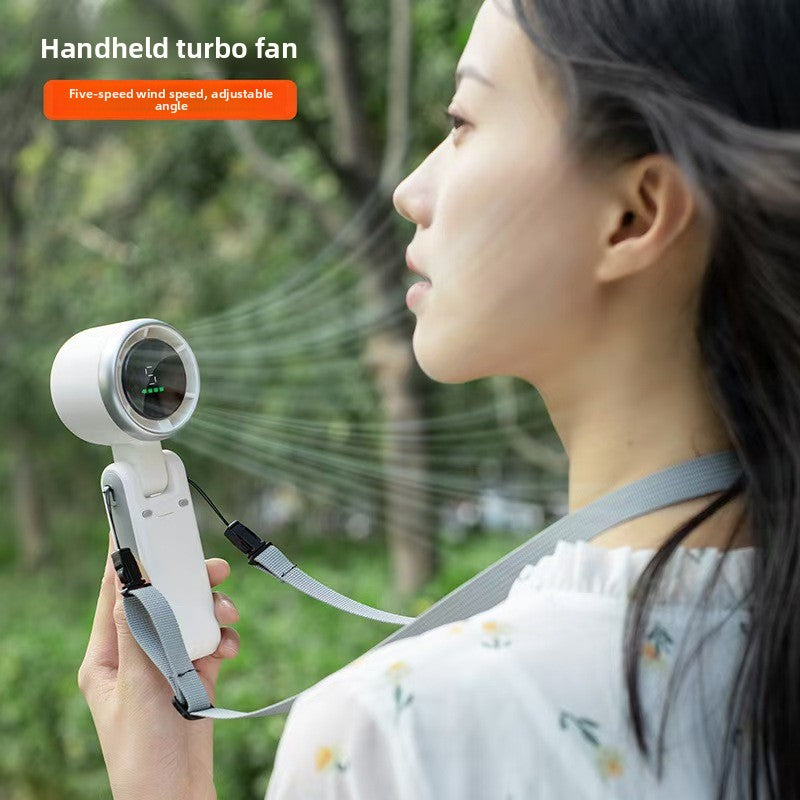 High-end handheld mini fan