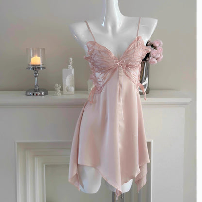 High-end ice silk slip dress