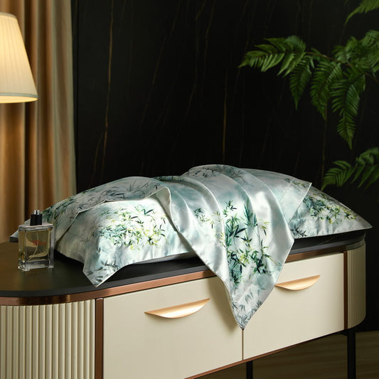 High-End Jacquard Mulberry Silk Pillowcase