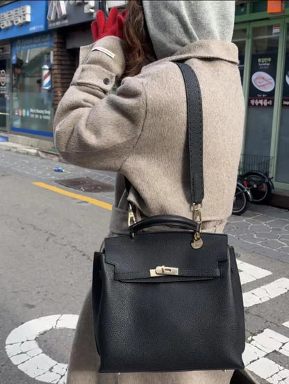 High-end leather tote bag