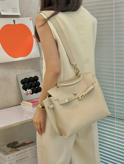 High-end leather tote bag