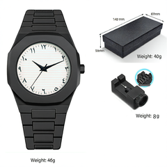 Black Case Black Dial Black Text