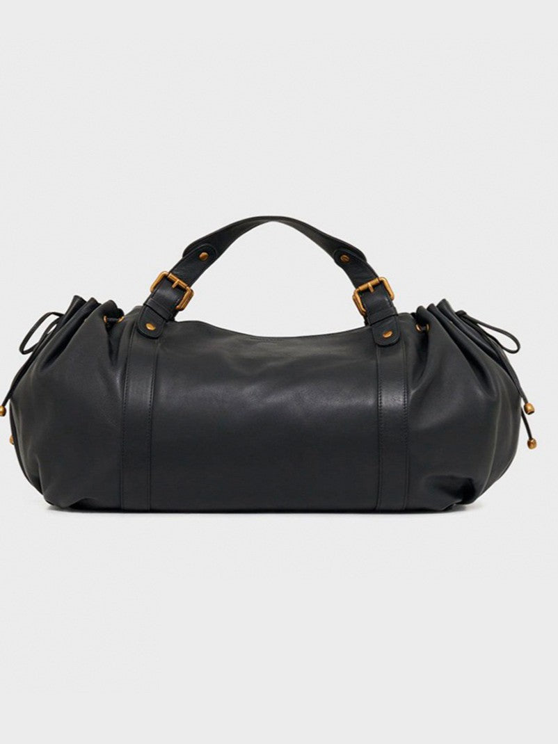 High-End Retro Soft Leather Large Capacity Tote Bag