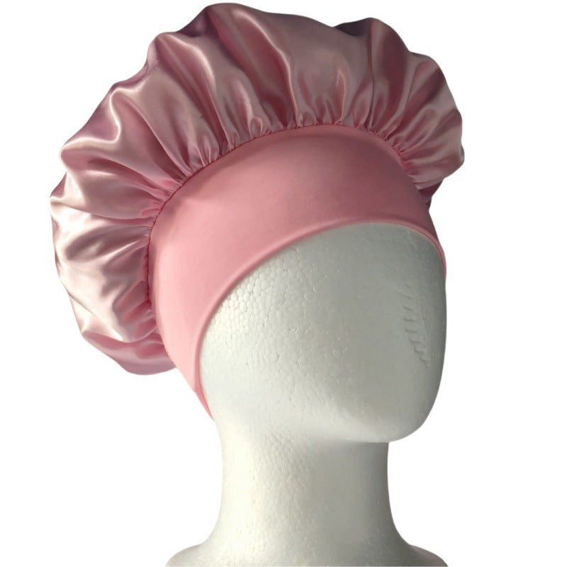 High-end silk satin hair cap
