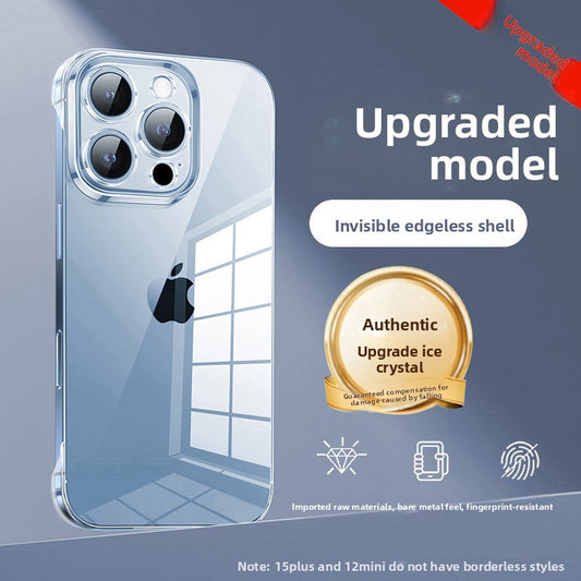 High-end transparent full-coverage phone case