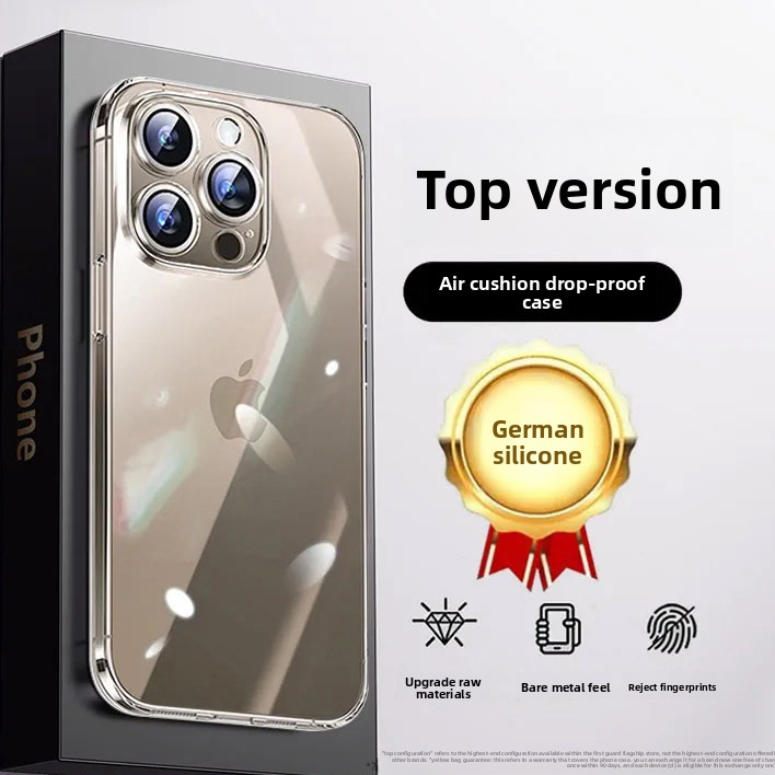 High-end transparent full-coverage phone case