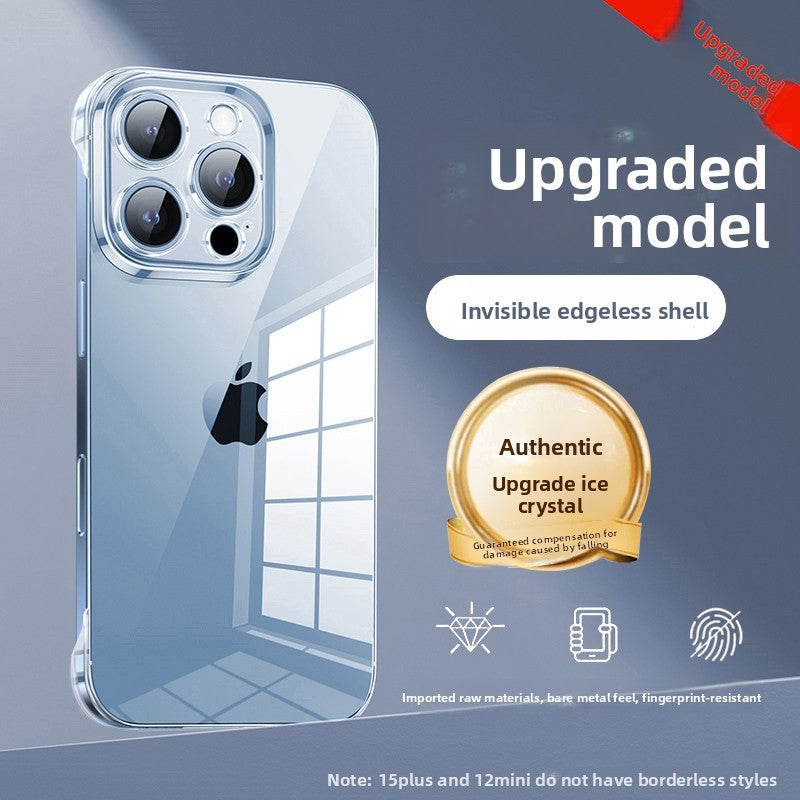 High-end transparent full-coverage phone case
