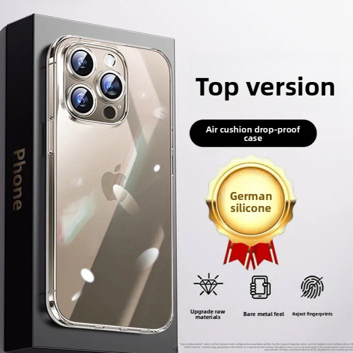High-end transparent full-coverage phone case