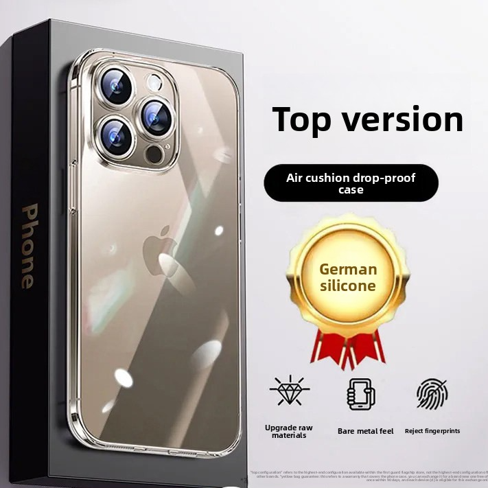 High-end transparent full-coverage phone case