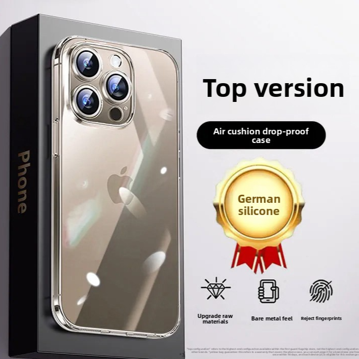 High-end transparent full-coverage phone case
