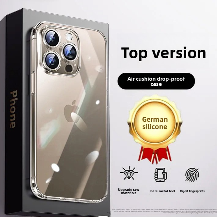 High-end transparent full-coverage phone case