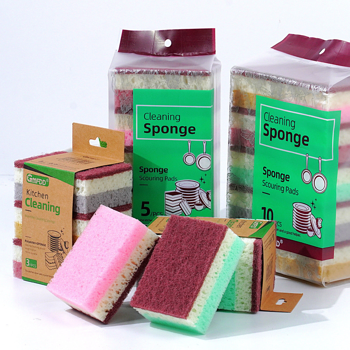 High-foaming porous seaweed sponge sponge