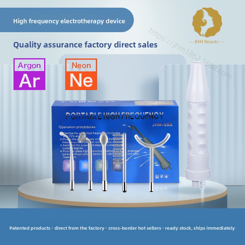 High-frequency electrotherapy rod