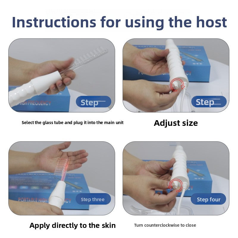 High-frequency electrotherapy rod