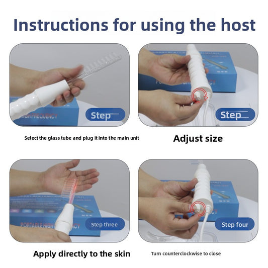 High-frequency electrotherapy rod