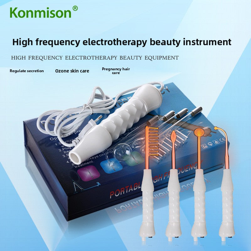 High-frequency electrotherapy wand