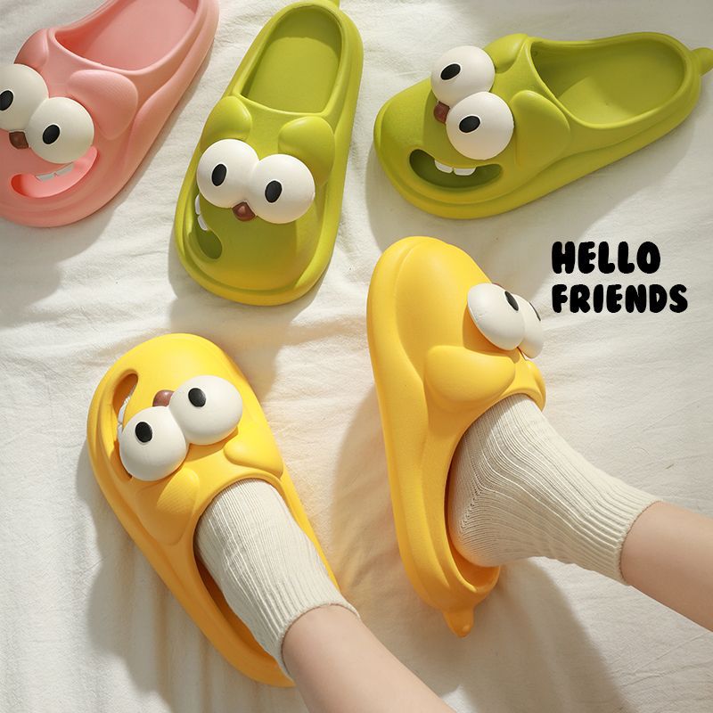 High-heel platform slippers for women, casual summer sandals