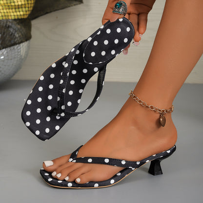 High-heeled sandals