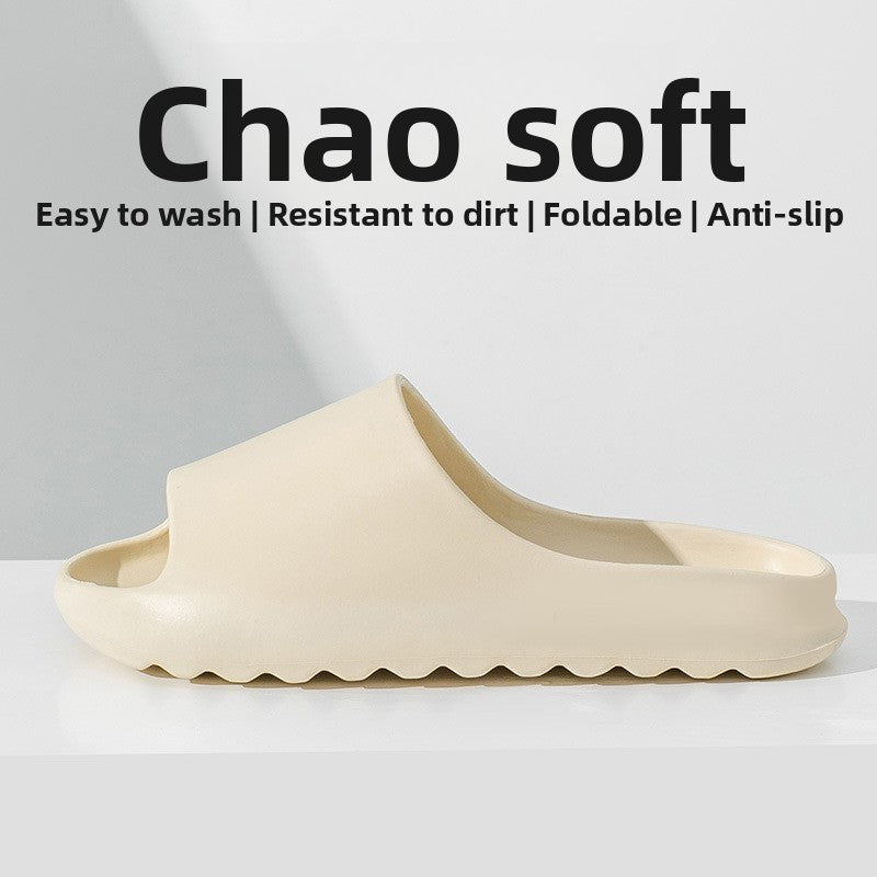 High-heeled slippers