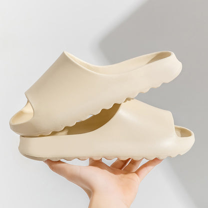 High-heeled slippers