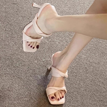 High-Heeled Soft Sole Sandals for Women