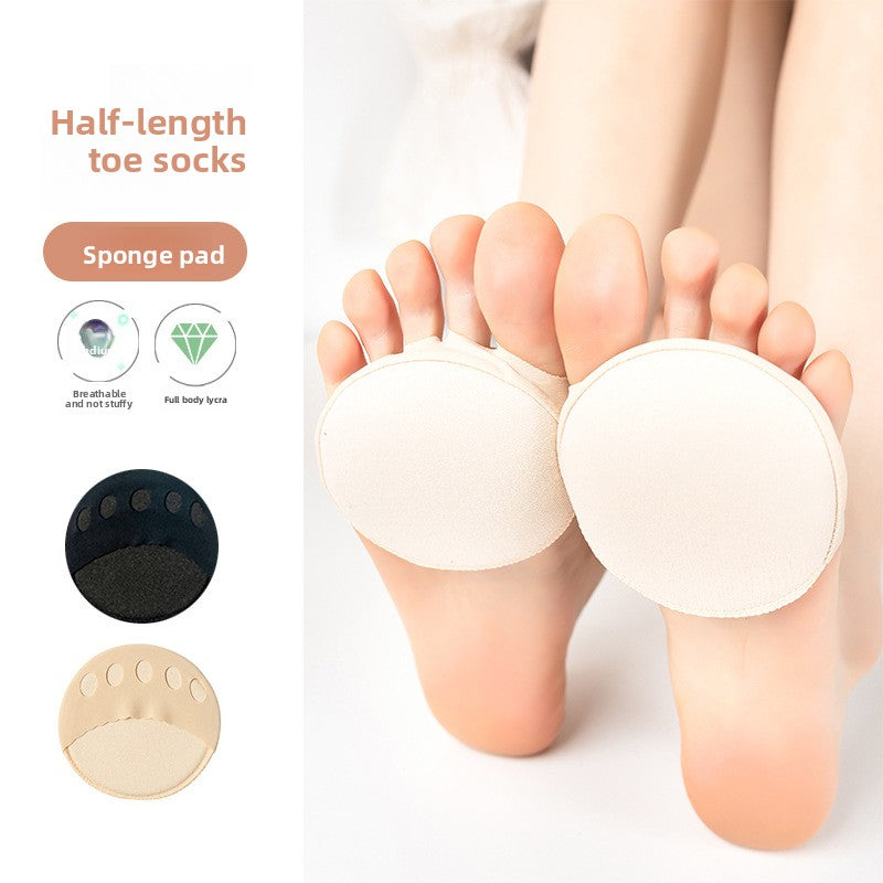 High heels five-finger socks, forefoot pads