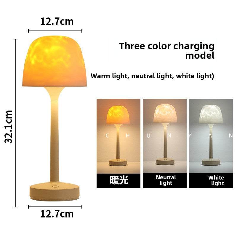 High-legged water ripple atmosphere desk lamp