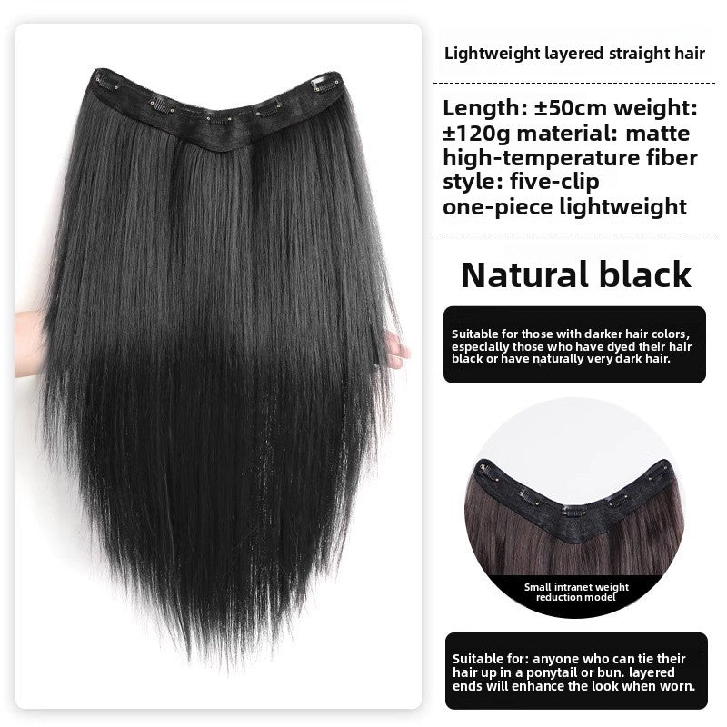 High-level long hair wig