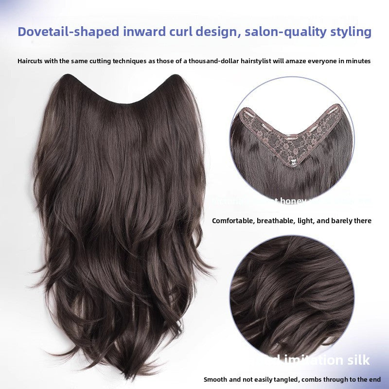 High-level long hair wig