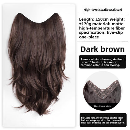 High-level long hair wig