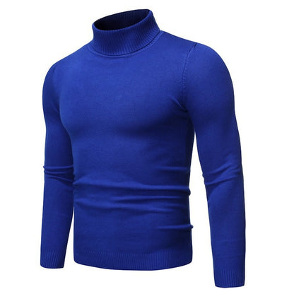 High-Neck Jacquard Pullover Sweater