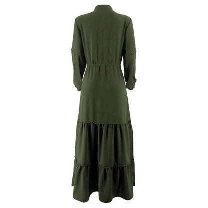 High-neck long dress