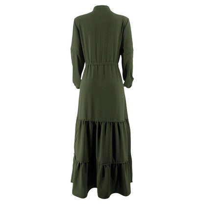 High-neck long dress