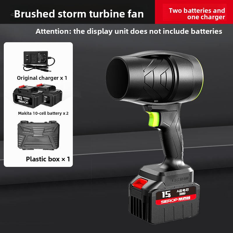 High-power wireless charging turbocharged dust blower