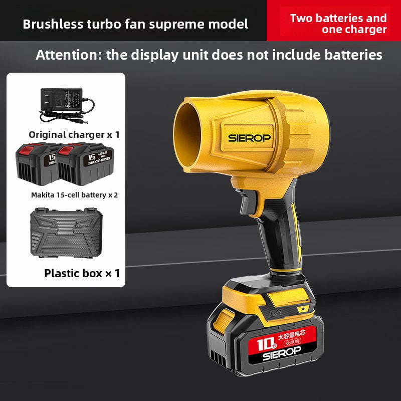 High-power wireless charging turbocharged dust blower