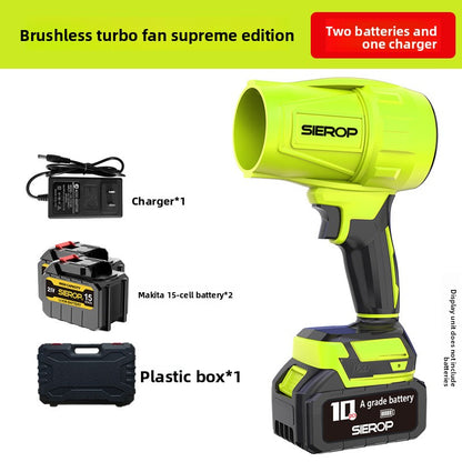 High-power wireless charging turbocharged dust blower
